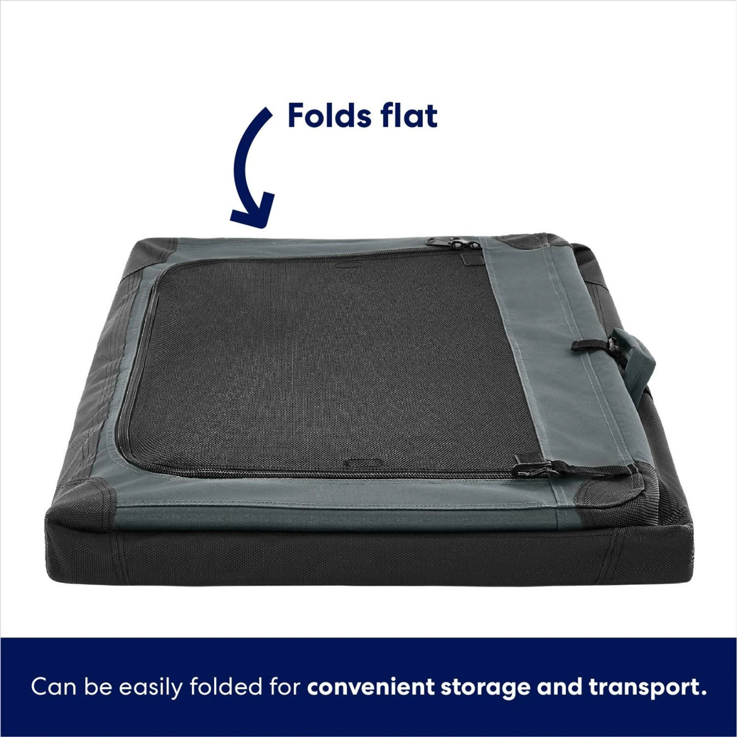 Frisco Indoor & Outdoor 3-Door Collapsible Soft-Sided Dog & Small Pet Crate 8 Frisco Indoor & Outdoor 3-Door Collapsible Soft-Sided Dog & Small Pet Crate - Image 6