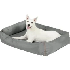 Frisco Rectangular Bolster Dog Bed W/Removable Cover, Dark Gray 10 Frisco Rectangular Bolster Dog Bed W/Removable Cover, Dark Gray -Frisco 144865 PT4. AC SS1800 V1578443251