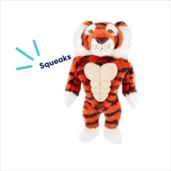 Frisco Tiger Muscle Plush Squeaky Dog Toy -Frisco 147080 PT2. AC SS1800 V1695670751