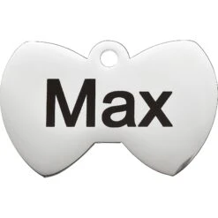 Frisco Stainless Steel Personalized Dog & Cat ID Tag, Bow Tie -Frisco 152997 PT2. AC SS1800 V1548964668