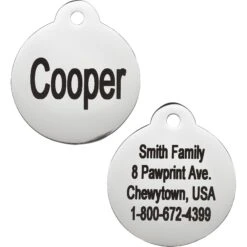 Frisco Personalized Dog & Cat Tag, Round