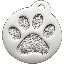 Frisco Stainless Steel Personalized Dog & Cat ID Tag, Paw Print -Frisco 153057 PT2. AC SS1800 V1548964914