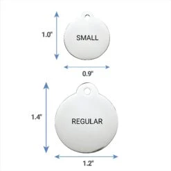 Frisco Stainless Steel Personalized Dog & Cat ID Tag, Paw Print -Frisco 153057 PT6. AC SS1800 V1541090224
