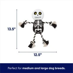 Frisco Halloween Skeleton Plush With Rope Squeaky Dog Toy -Frisco 161358 PT1. AC SS1800 V1689873000