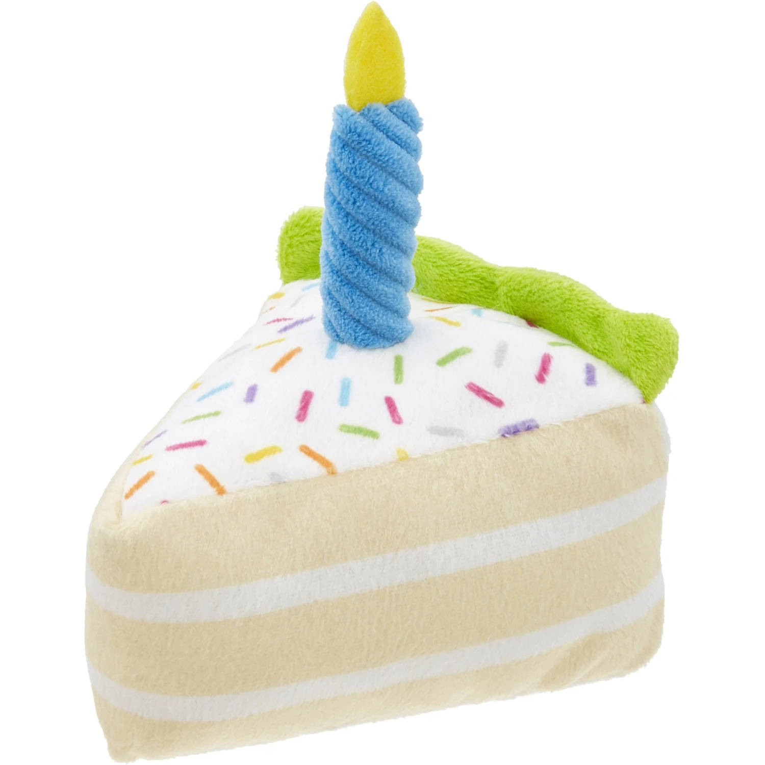Frisco Birthday Cake Slice Plush Squeaky Dog Toy 3 Frisco Birthday Cake Slice Plush Squeaky Dog Toy