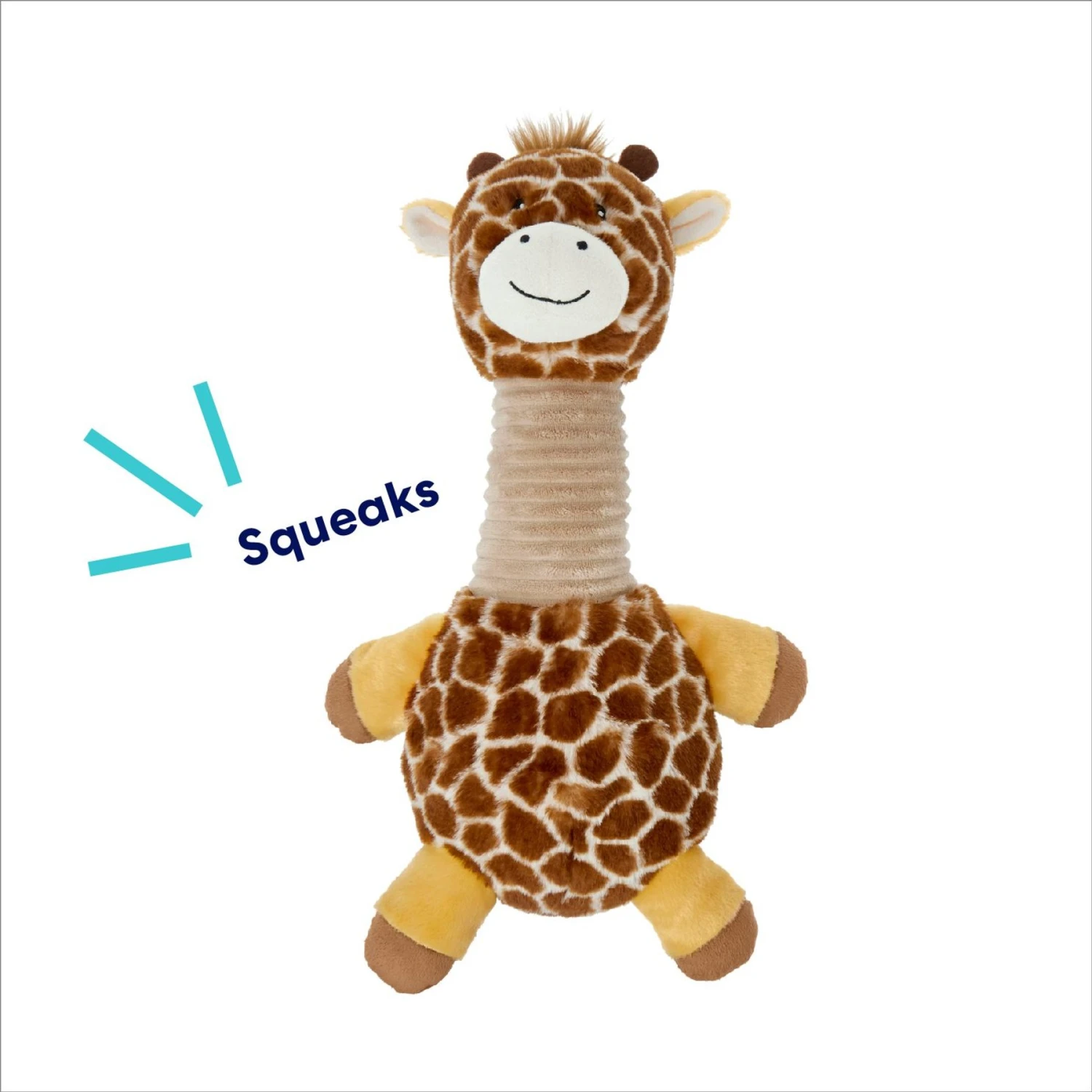 Frisco Giraffe Bobberz Plush Squeaky Dog Toy 5 Frisco Giraffe Bobberz Plush Squeaky Dog Toy - Image 3