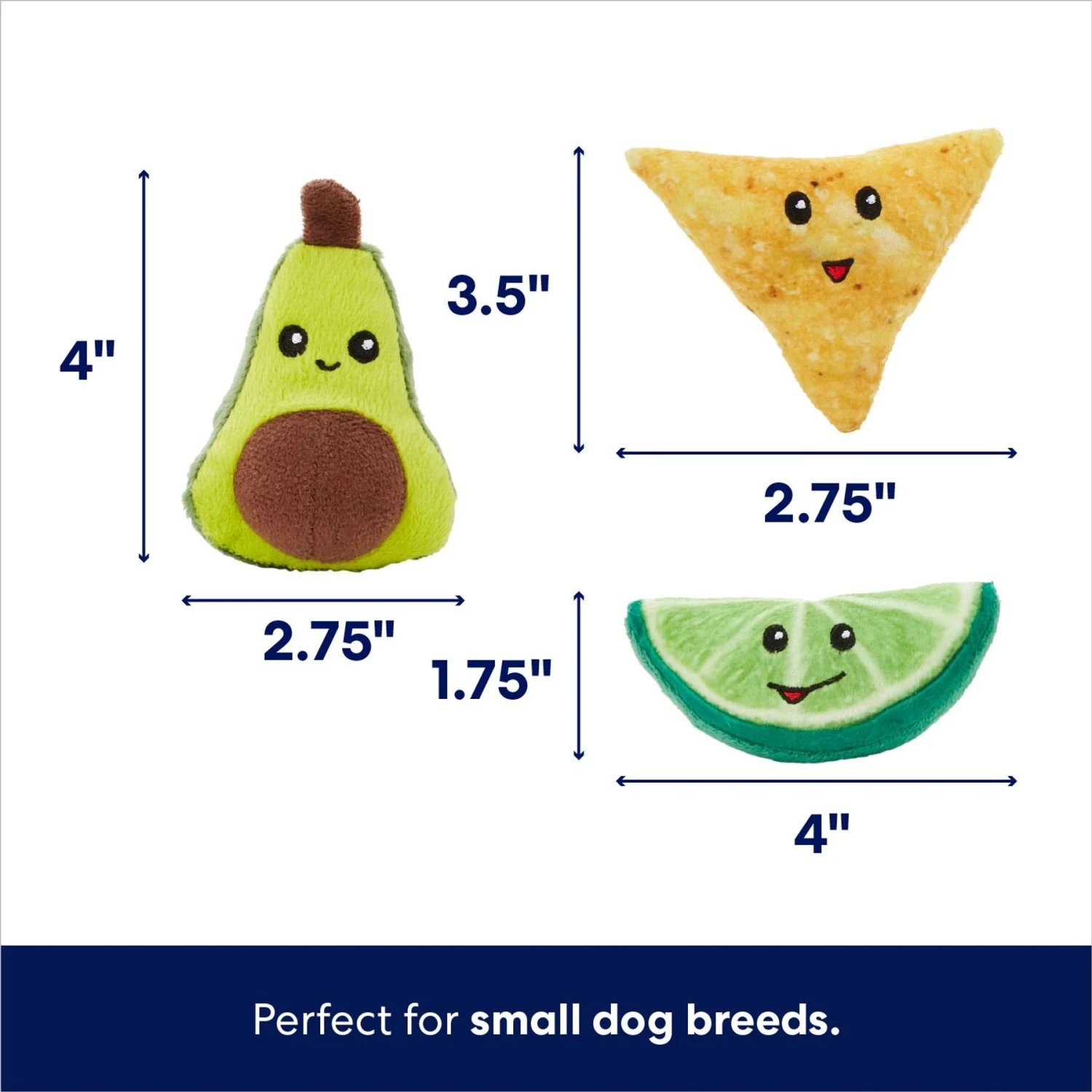 Frisco Guacamole Hide & Seek Puzzle Plush Squeaky Dog Toy Refills 4 Frisco Guacamole Hide & Seek Puzzle Plush Squeaky Dog Toy Refills - Image 2