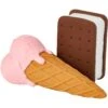 Frisco Ice Cream Sandwich & Ice Cream Cone Latex Squeaky Dog Toy -Frisco 213840 MAIN. AC SS1800 V1590069381