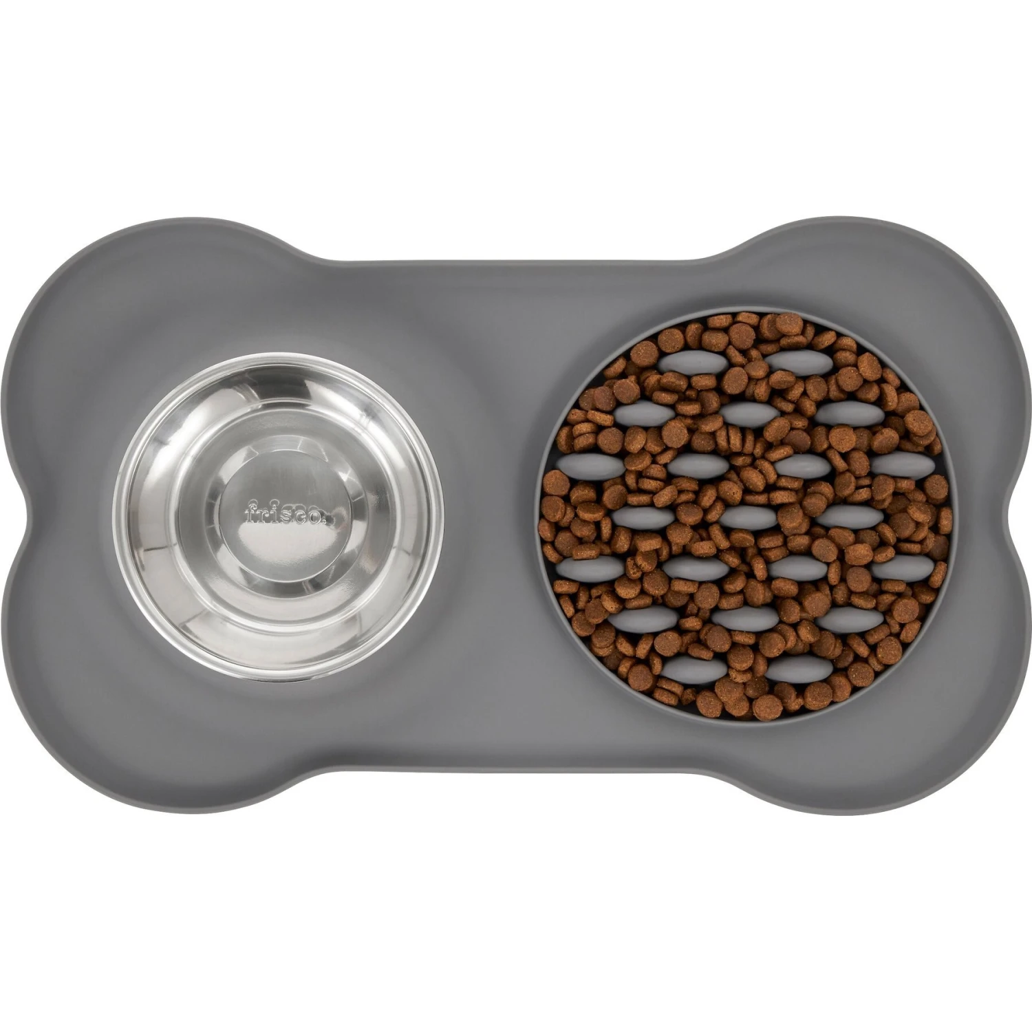 Frisco Silicone Slow Feeder Mat With Stainless Steel Bowl 7 Frisco Silicone Slow Feeder Mat With Stainless Steel Bowl - Image 5