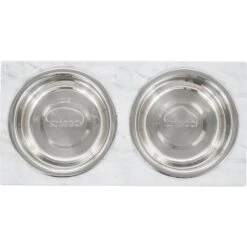 Frisco Marble Print Stainless Steel Double Elevated Dog Bowl -Frisco 216017 PT3. AC SS1800 V1591020397