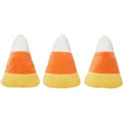 Frisco Halloween Candy Corn Plush Squeaky Dog Toy
