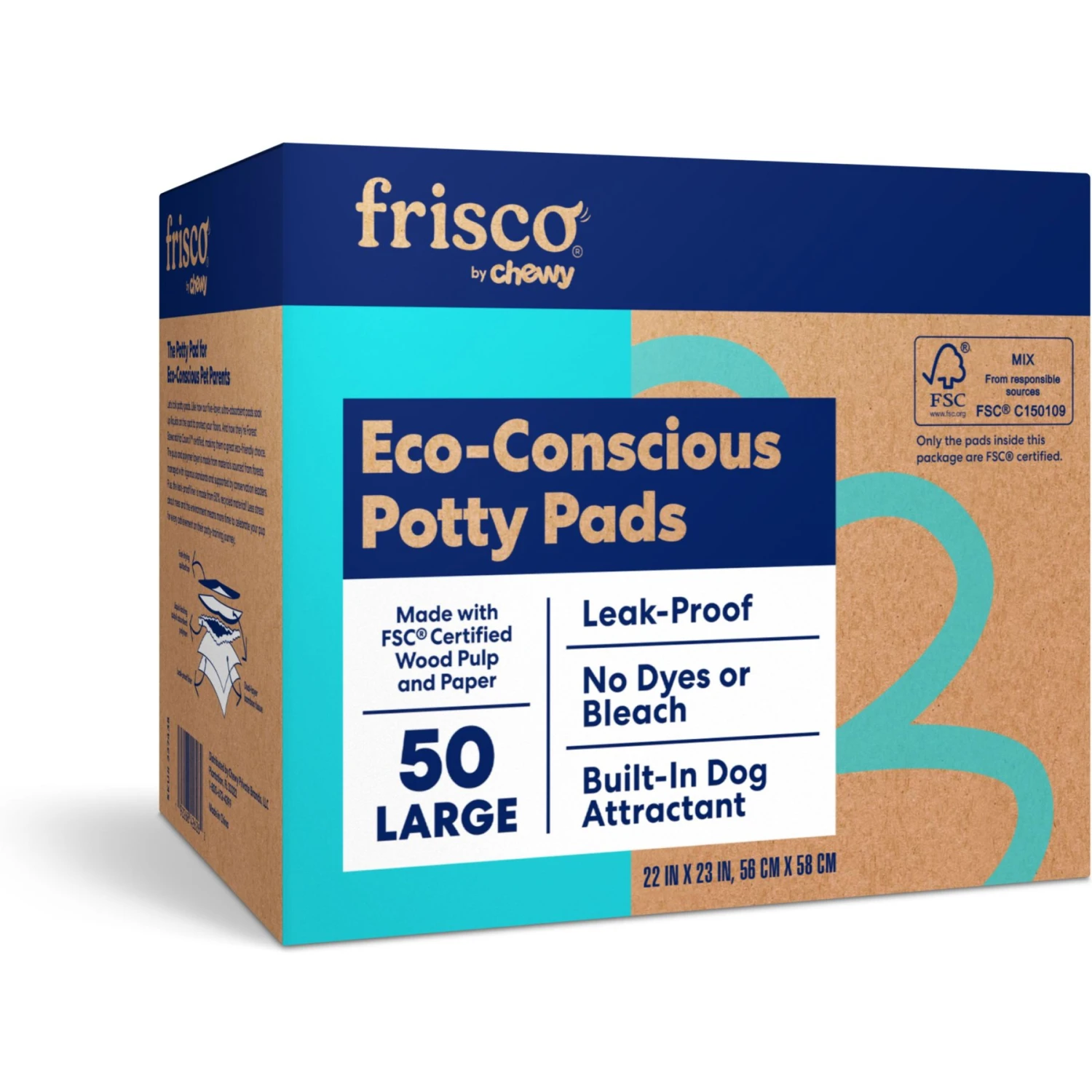 Frisco Large Eco-Conscious Dog Training & Potty Pads 3 Frisco Large Eco-Conscious Dog Training & Potty Pads