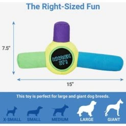 Frisco Retro Whack It! Ballistic Nylon Plush Squeaky Dog Toy -Frisco 230302 PT1. AC SS1800 V1599945378