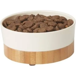 Frisco Melamine Dog & Cat Bowl With Bamboo Base -Frisco 232065 PT3. AC SS1800 V1608595365