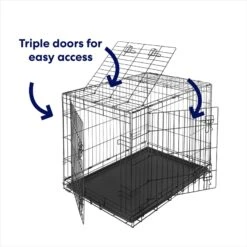 Frisco Heavy Duty All-in-1 Multi-Stage 3 Door Collapsible Wire Dog Crate 15 Frisco Heavy Duty All-in-1 Multi-Stage 3 Door Collapsible Wire Dog Crate -Frisco 247915 PT5. AC SS1800 V1611872190