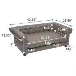 Frisco Leatherette Sofa Pet Bed -Frisco 252554 PT1. AC SS1800 V1623849006