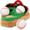 Frisco Baseball Hide & Seek Puzzle Plush Squeaky Dog Toy -Frisco 252758 MAIN. AC SS1800 V1614373881