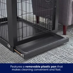 Frisco Double Door Furniture Style Dog Crate, Black 10 Frisco Double Door Furniture Style Dog Crate, Black -Frisco 253026 PT4. AC SS1800 V1615840503