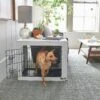 Frisco Double Door Furniture Style Dog Crate, White -Frisco 253029 MAIN. AC SS1800 V1617644289