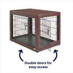 Frisco Double Door Furniture Style Dog Crate, Brown 9 Frisco Double Door Furniture Style Dog Crate, Brown -Frisco 253033 PT3. AC SS1800 V1617644270