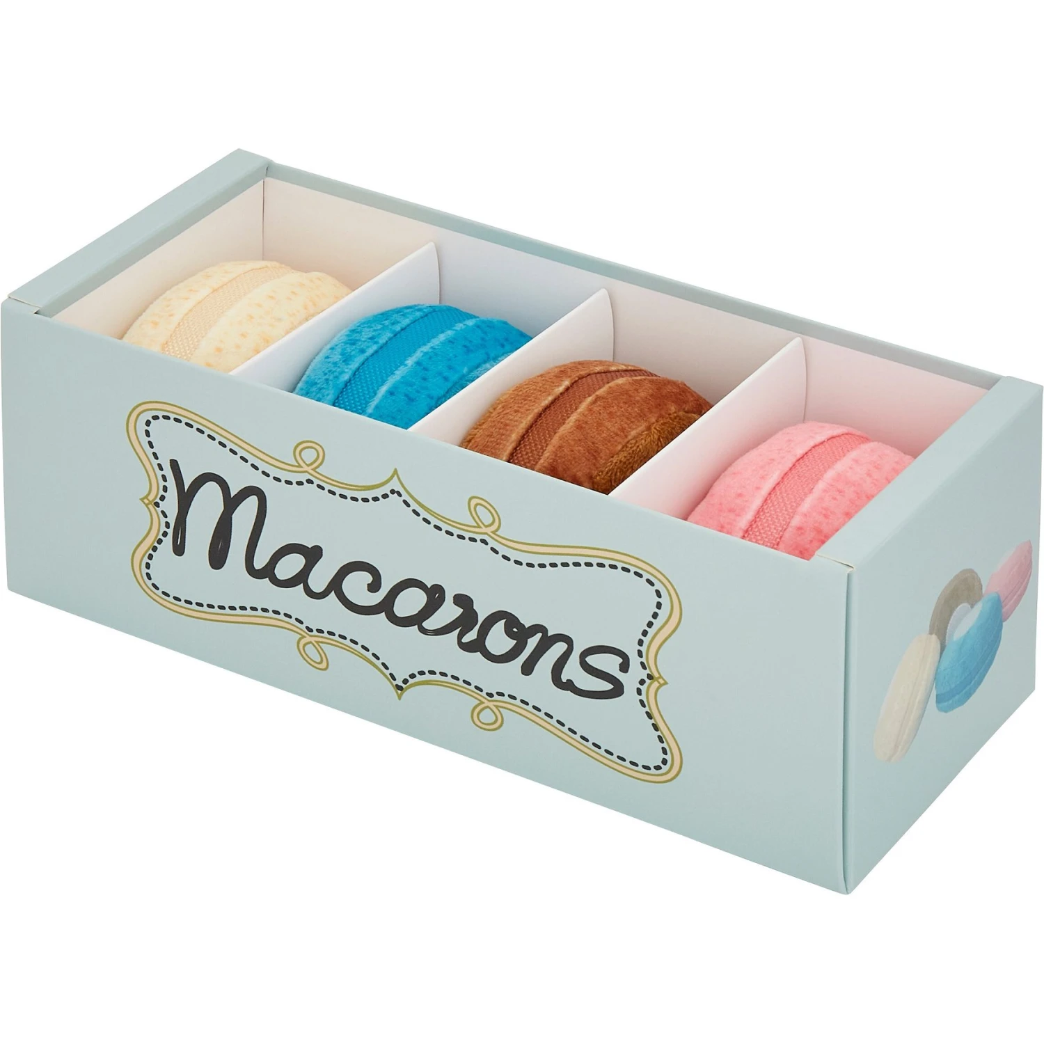 Frisco Macaron Interactive Plush Squeaky Dog Toy 3 Frisco Macaron Interactive Plush Squeaky Dog Toy