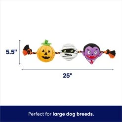 Frisco Halloween Haunted Friends Plush With Rope Squeaky Dog Toy 8 Frisco Halloween Haunted Friends Plush With Rope Squeaky Dog Toy -Frisco 270500 PT1. AC SS1800 V1689876672