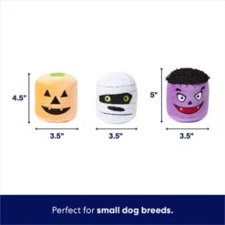 Frisco Halloween Haunted Friends Plush Squeaky Dog Toy, 3 Count -Frisco 270533 PT1. AC SS1800 V1689876678