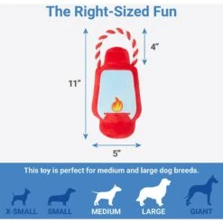 Frisco Camping Lantern Plush With Rope Squeaky Dog Toy -Frisco 271013 PT1. AC SS1800 V1626368512