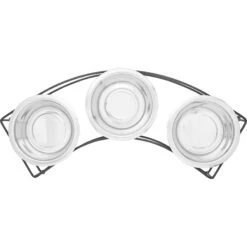 Frisco Multi Pet Feeding 3-Bowls Curved Stainless Steel Dog & Cat Bowl -Frisco 277563 PT4. AC SS1800 V1627935475