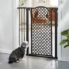 Frisco Metal Pattern Extra Tall Auto-close Dog Gate -Frisco 280288 MAIN. AC SS1800 V1627400491