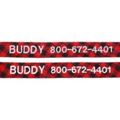 Frisco Buffalo Check Polyester Personalized Dog Collar -Frisco 280763 PT2. AC SS1800 V1621540648