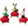 Frisco Holiday Alien Santa & Friends UFO's Plush Squeaky Dog Toy, 3 Count -Frisco 287199 MAIN. AC SS1800 V1632773916