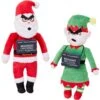 Frisco Holiday Bad Santa & Elf Plush Squeaky Dog Toy 2 Frisco Holiday Bad Santa & Elf Plush Squeaky Dog Toy -Frisco 287223 MAIN. AC SS1800 V1632775375