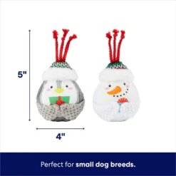 Frisco Holiday Penguin & Snowman Plush Squeaky Dog Toy -Frisco 287269 PT1. AC SS1800 V1695045254