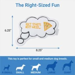 Frisco Message Bubble Plush Squeaky Dog Toy -Frisco 288941 PT1. AC SS1800 V1640722877