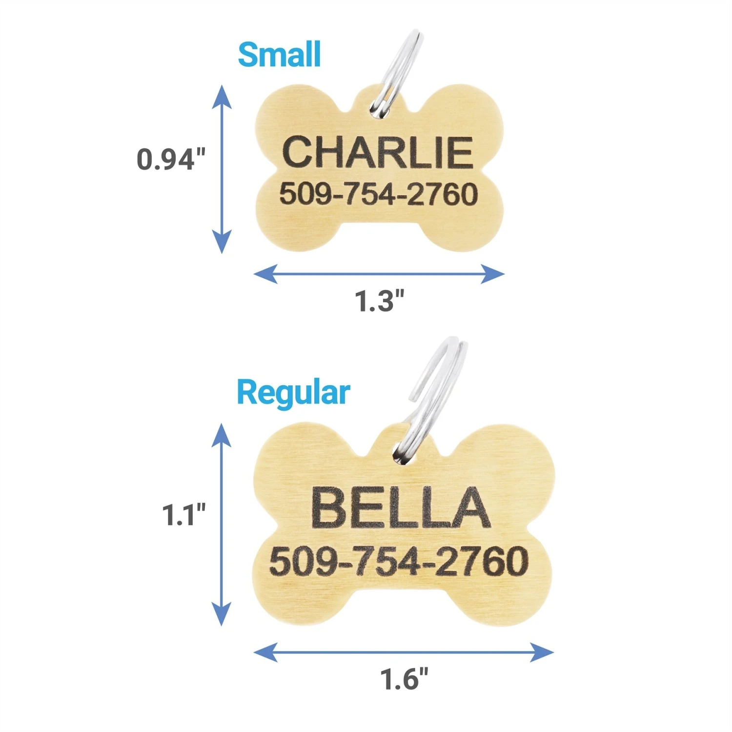 Frisco Brass Personalized Dog ID Tag 4 Frisco Brass Personalized Dog ID Tag - Image 2