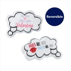 Frisco Valentine Be My Valentine Thought Bubble Reversible Plush Squeaky Dog Toy -Frisco 298947 PT2. AC SS1800 V1703016786