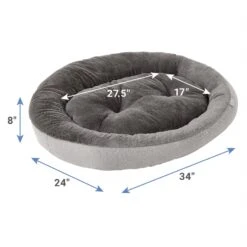 Frisco Herringbone Hi-Low Cuddler Dog & Cat Bed 8 Frisco Herringbone Hi-Low Cuddler Dog & Cat Bed -Frisco 299441 PT1. AC SS1800 V1637165368