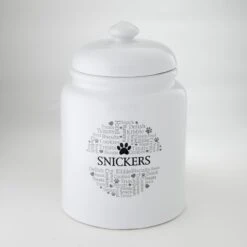 Frisco Ceramic Paw Personalized Treat Jar, 13 Cup, 104oz 12 Frisco Ceramic Paw Personalized Treat Jar, 13 Cup, 104oz -Frisco 301183 PT4. AC SS1800 V1630554432
