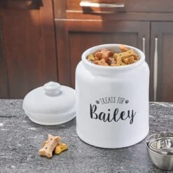 Frisco Ceramic "Treats For" Personalized Treat Jar, 13 Cup, 104oz 10 Frisco Ceramic "Treats For" Personalized Treat Jar, 13 Cup, 104oz -Frisco 301185 PT2. AC SS1800 V1630736492