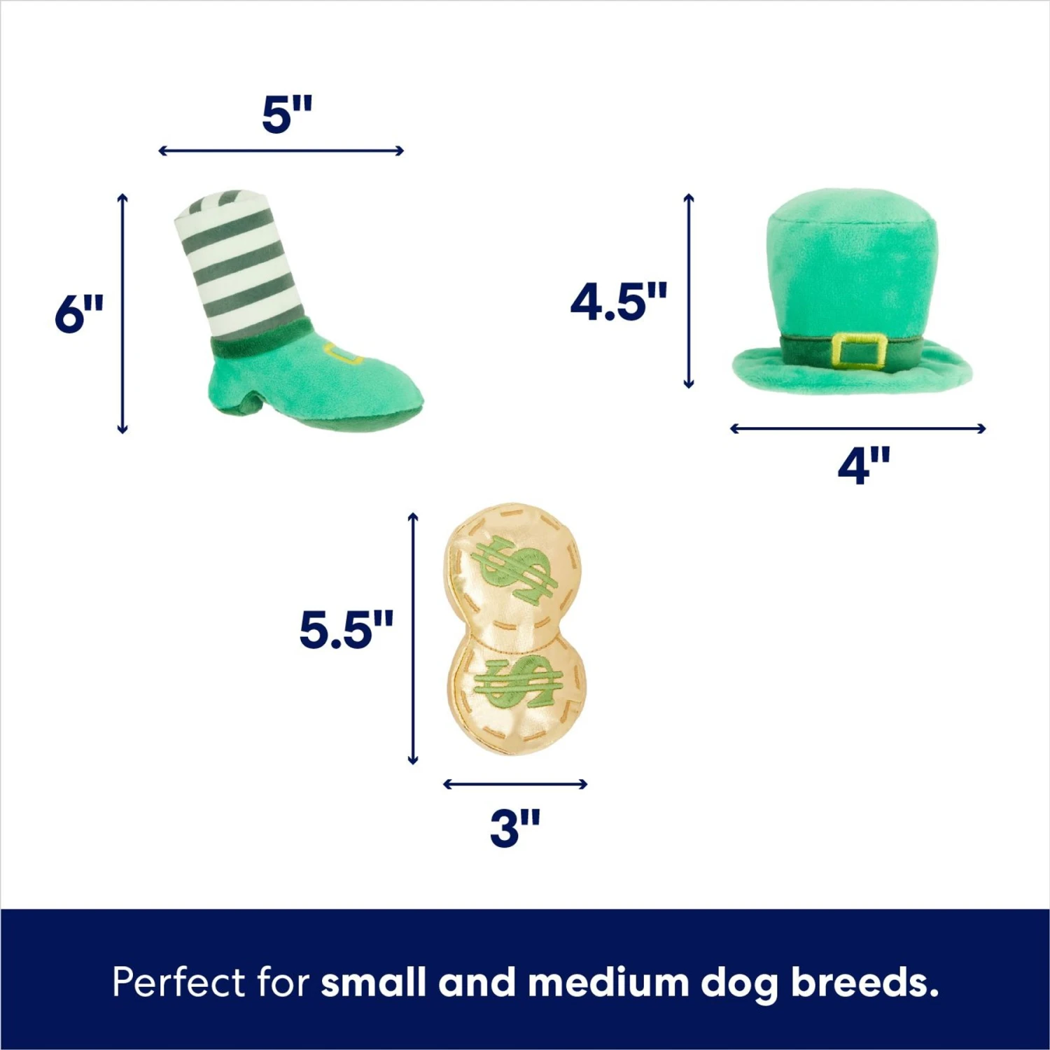 Frisco St. Patrick's Pot Of Gold Hide & Seek Puzzle Plush Squeaky Dog Toy 5 Frisco St. Patrick's Pot Of Gold Hide & Seek Puzzle Plush Squeaky Dog Toy - Image 3