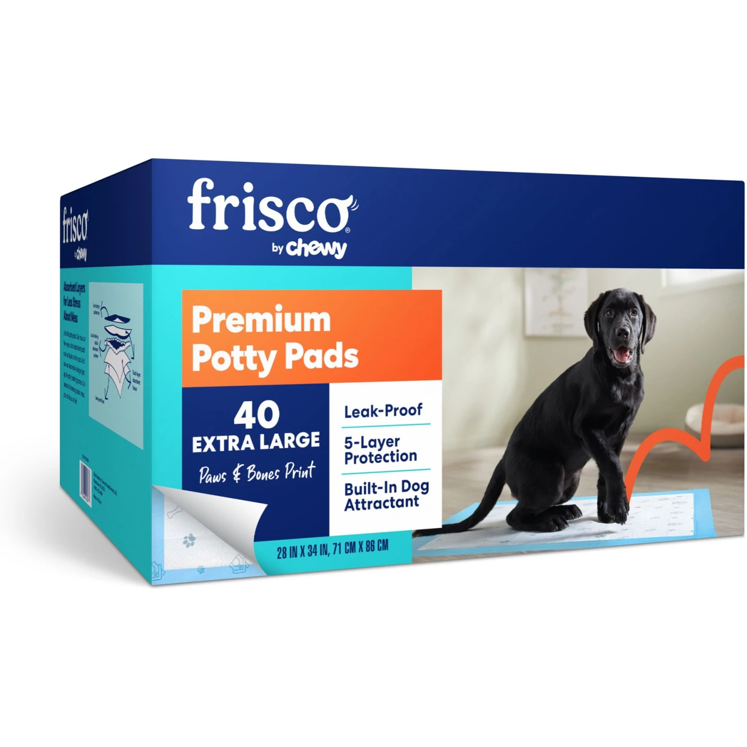 Frisco Fold & Carry Single Door Collapsible Wire Dog Crate & Frisco Premium Extra Large Printed Dog Training & Potty Pads 8 Frisco Fold & Carry Single Door Collapsible Wire Dog Crate & Frisco Premium Extra Large Printed Dog Training & Potty Pads - Image 6
