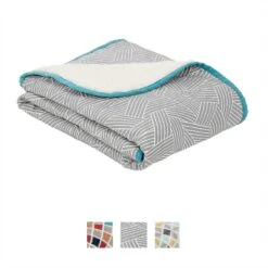 Frisco Sherpa Dog & Cat Blanket & Frisco Sherpa Hexagon Bolster Cat & Dog Bed -Frisco 303598 PT2. AC SS1800 V1623048456
