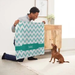Frisco Personalized Subtle Chevron Sherpa Cat & Dog Blanket, 30" X 40" 13 Frisco Personalized Subtle Chevron Sherpa Cat & Dog Blanket, 30" X 40" -Frisco 303836 PT5. AC SS1800 V1637610162