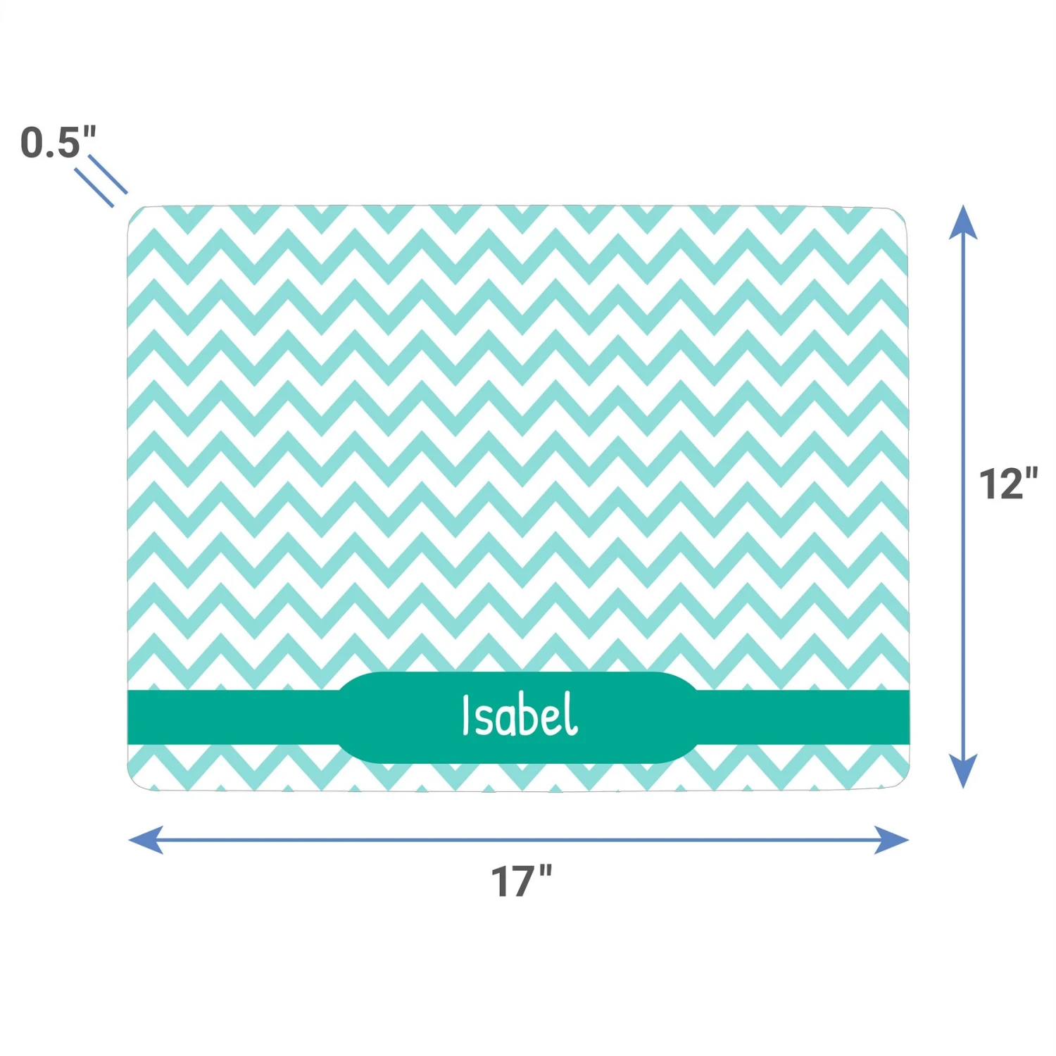 Frisco Personalized Chevron Dog & Cat Placemat 6 Frisco Personalized Chevron Dog & Cat Placemat - Image 4