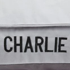 Frisco Personalized Silver Bolstered Bed With Silver Check Bolster 9 Frisco Personalized Silver Bolstered Bed With Silver Check Bolster -Frisco 311770 PT4. AC SS1800 V1630594018