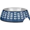 Frisco Leaf Design Stainless Steel Dog & Cat Bowl -Frisco 311980 MAIN. AC SS1800 V1642542043