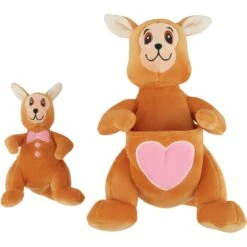 Frisco Valentine Kangaroo & Joey Plush Squeaky Dog Toy -Frisco 312899 PT2. AC SS1800 V1641836533