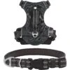 Frisco Outdoor Premium Ripstop Nylon Dog Harness With Pocket & Frisco Outdoor Nylon Reflective Comfort Padded Dog Collar -Frisco 319304 MAIN. AC SS1800 V1631144496