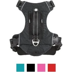 Frisco Outdoor Premium Ripstop Nylon Dog Harness With Pocket & Frisco Outdoor Nylon Reflective Comfort Padded Dog Collar -Frisco 319304 PT1. AC SS1800 V1631138185